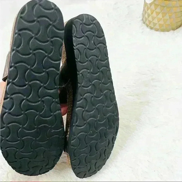 Naot Bronze Double Leather Strap Embellish Suede Cork Comfort Sandal Size 9 - Picture 14 of 14